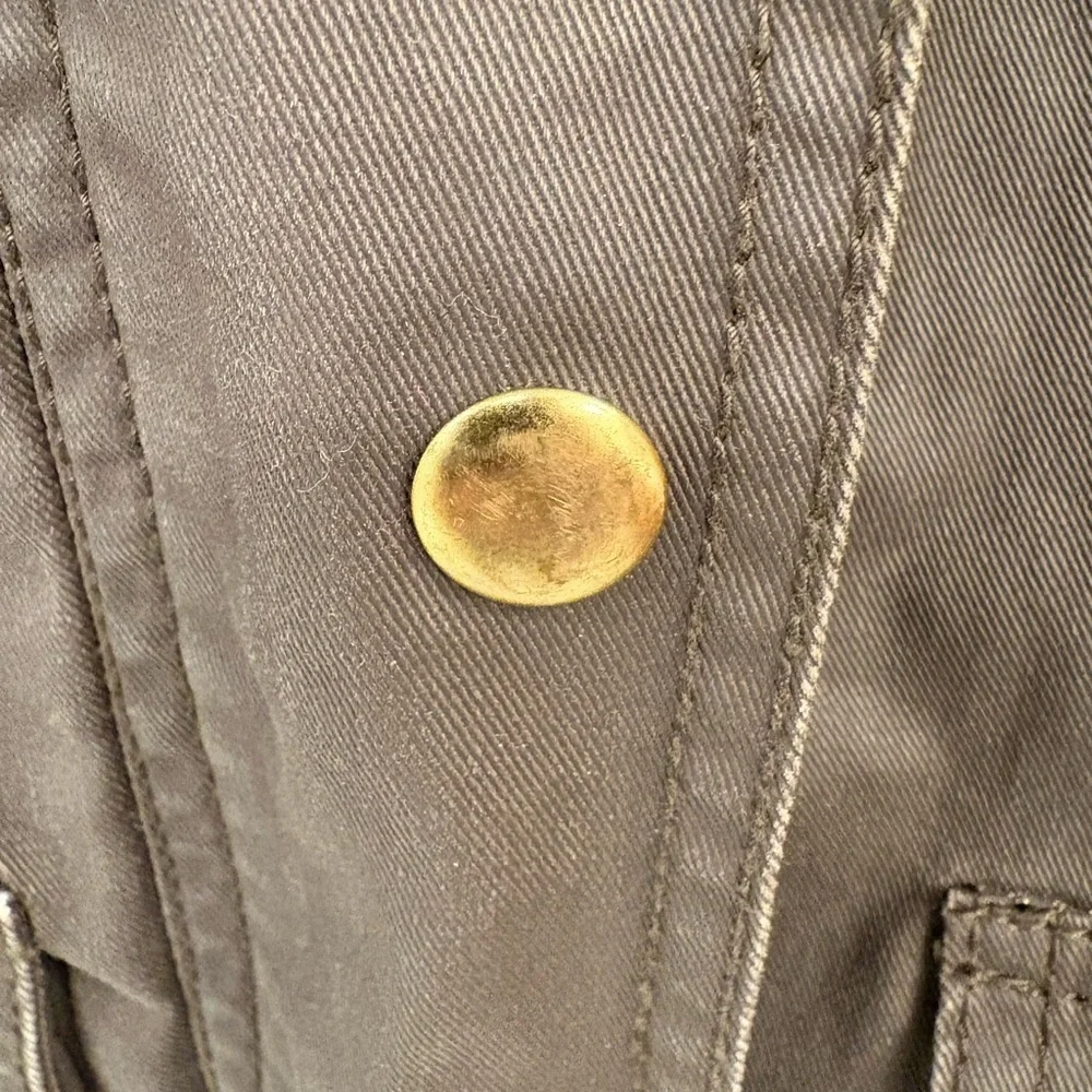 J. Crew Downtown Olive Green Utility Waxed Field Jacket Size XS